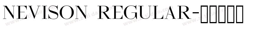 Nevison Regular字体转换
